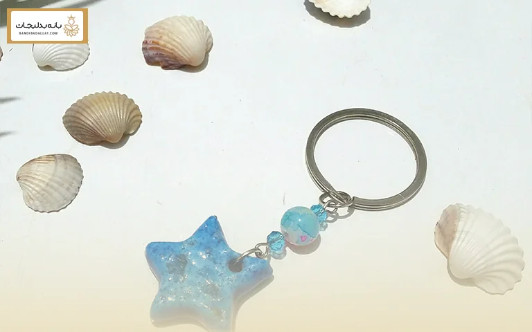 جاکلیدی با سنگ‌های طبیعی و کریستال