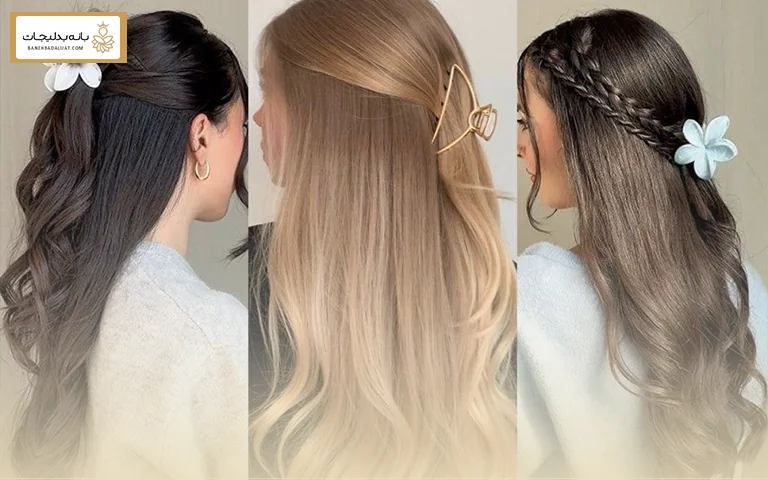 هماهنگی رنگ کلیپس با چهره و مو