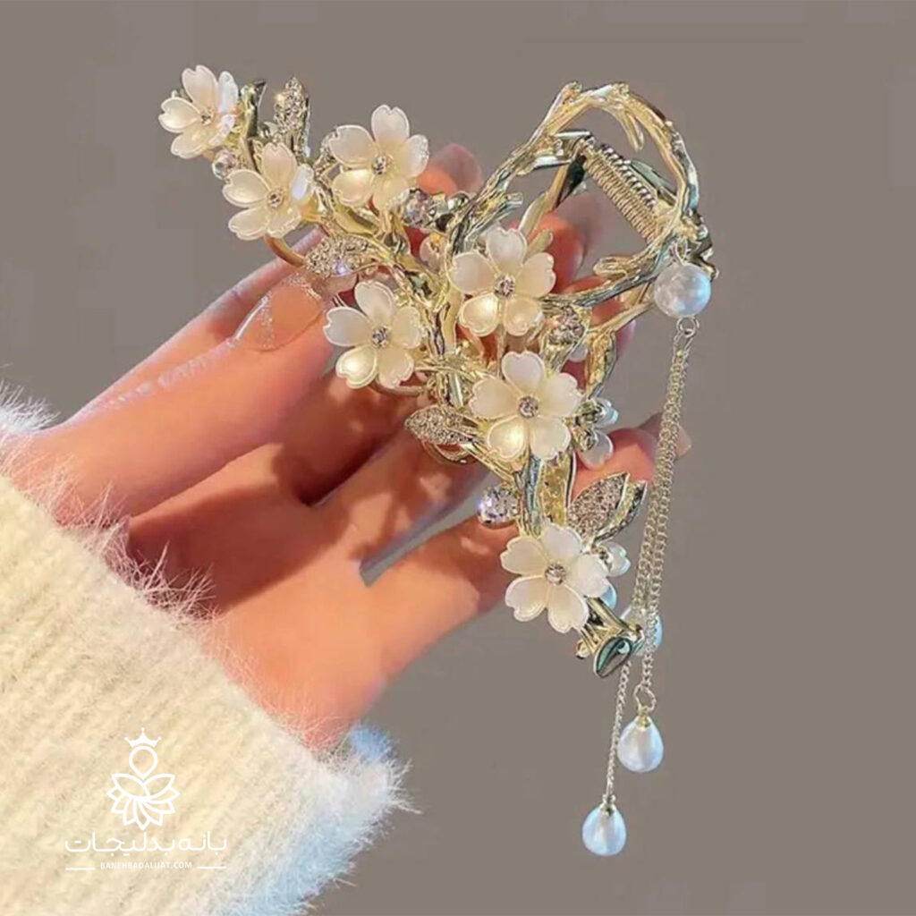 کلیپس مجلسی برند زایا طرح شکوفه بهاری (عمده)