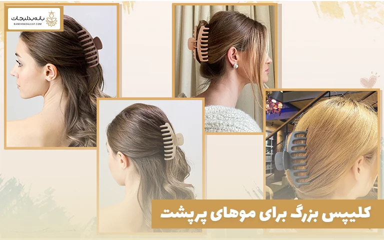 کلیپس بزرگ برای موهای پرپشت