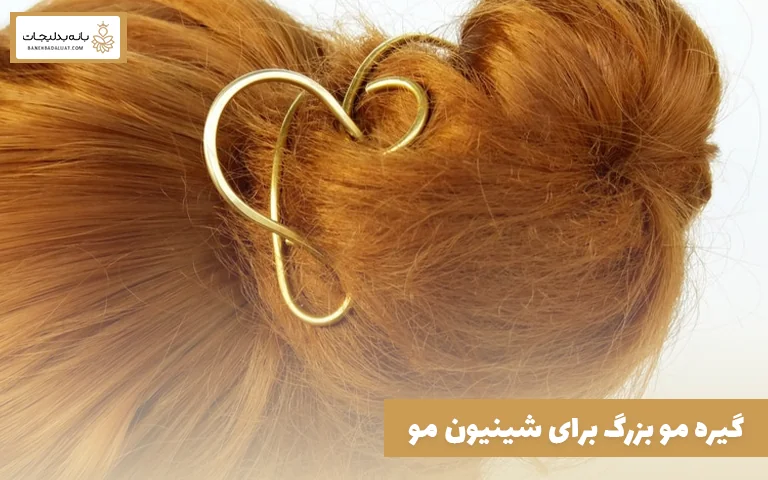 گیره مو بزرگ برای شینیون مو
