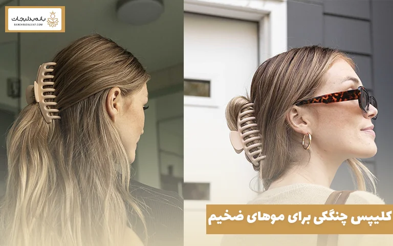 کلیپس چنگکی برای موهای ضخیم