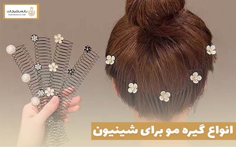 انواع گیره مو برای شینیون
